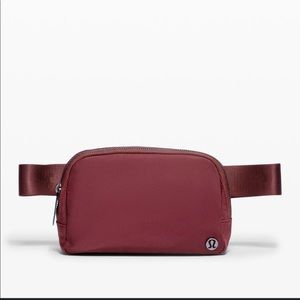 Red Merlot Lululemon belt bag